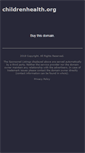 Mobile Screenshot of childrenhealth.org