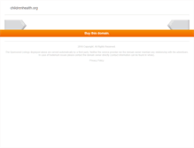 Tablet Screenshot of childrenhealth.org
